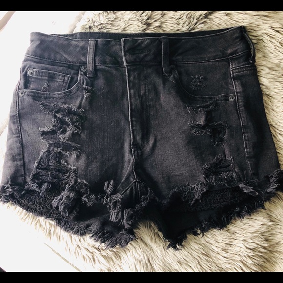 American Eagle Outfitters Pants - American Eagle Hi Rise Black Shorts
